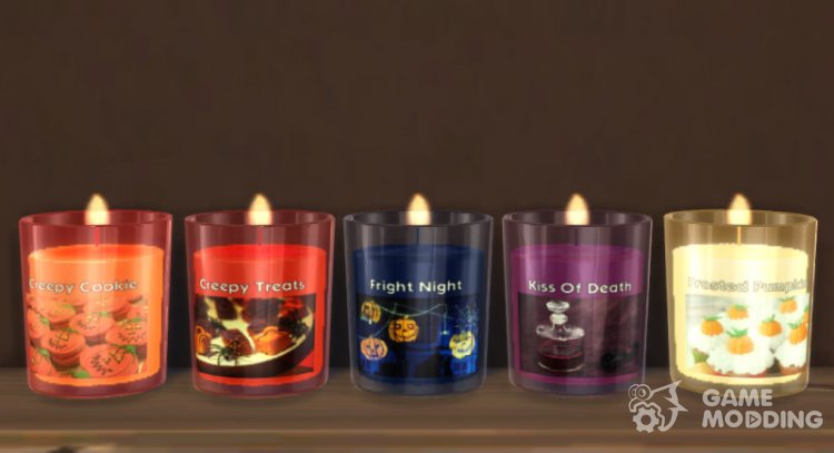 WaxSim Candles - Halloween Set for Sims 4