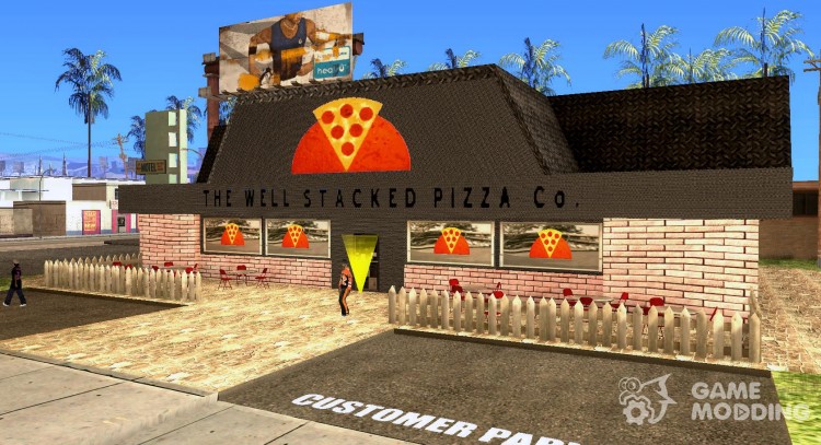 La nueva pizzería en IdelWood para GTA San Andreas