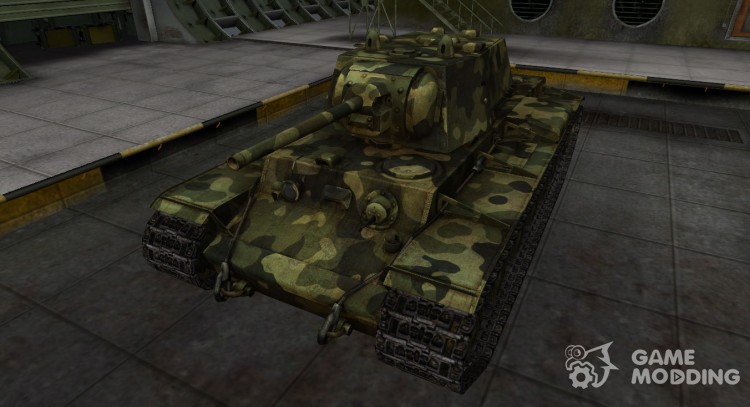 Skin for KV-1 with camouflage for World Of Tanks