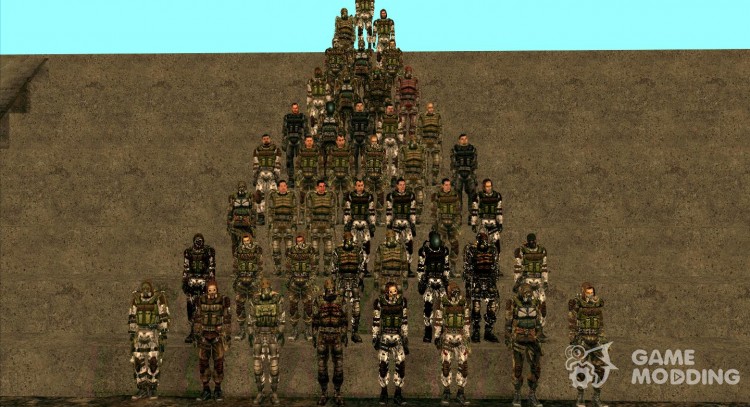 Monolith grouping of S.T.A.L.K.E.R. for GTA San Andreas