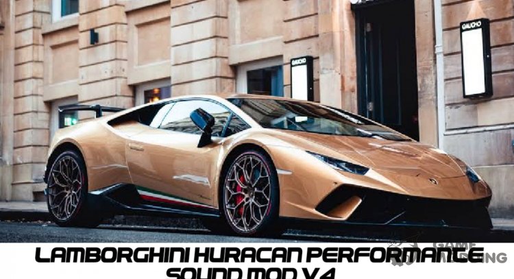 Lamborghini Huracan Performante Sonido Mod v4 para GTA San Andreas