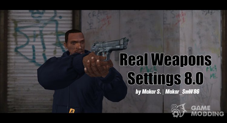 Real Weapons Settings 8.0 para GTA San Andreas