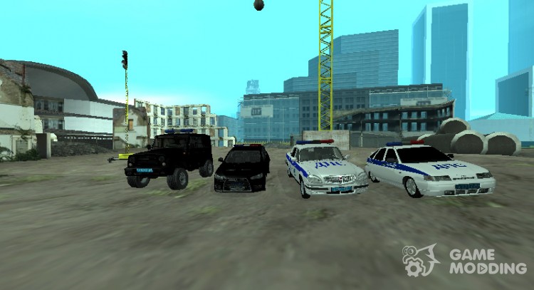 Новый пак полицейских машин для GTA San Andreas