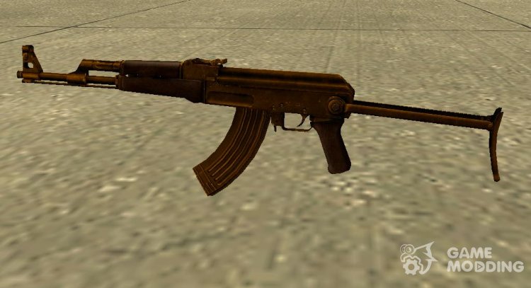 Golden AK47S for GTA San Andreas