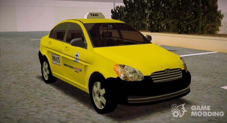 Hyunday Accent Taxi Colombiano для GTA San Andreas