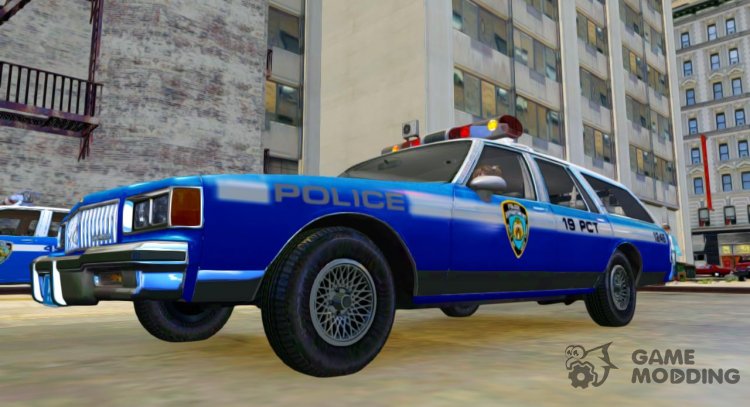 Chevrolet Caprice Brougham 1986 Station Wagon NYPD for GTA 4