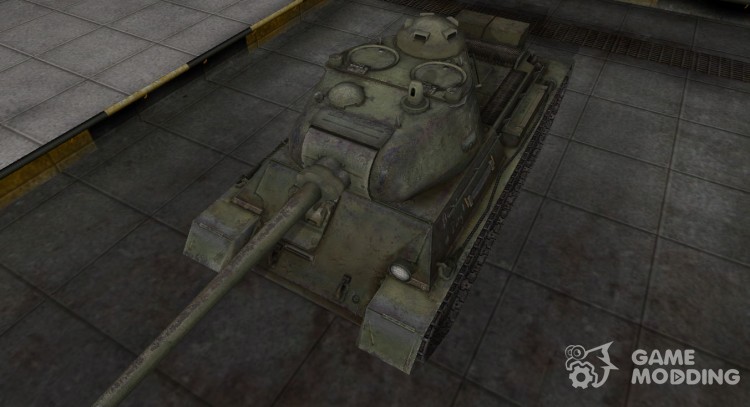 The skin with the inscription for the t-43 for World Of Tanks