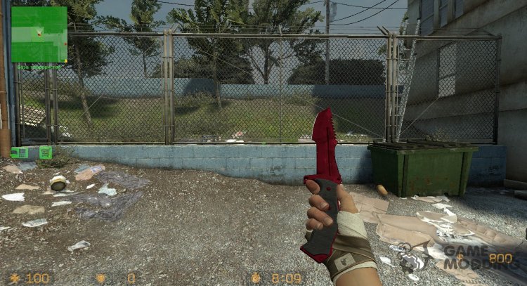 Hustman Knife Ruby for Counter-Strike Source