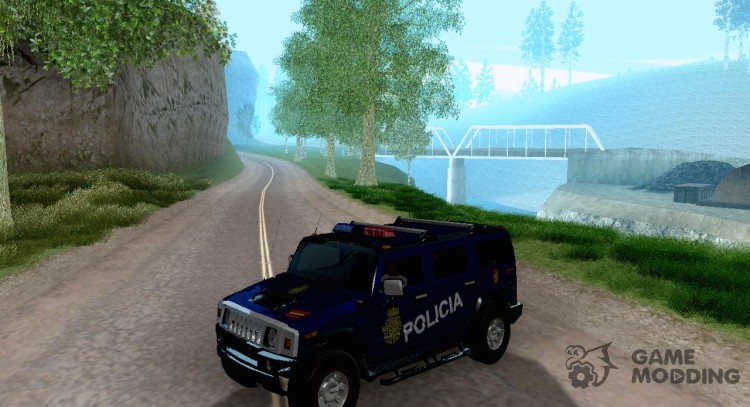 Hummer H2 G. E. O. S. (policía de españa) para GTA San Andreas
