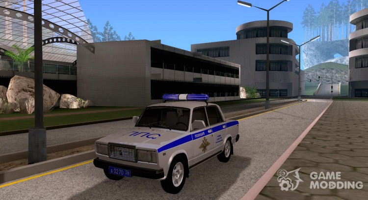 Vaz 2107 Policía para GTA San Andreas
