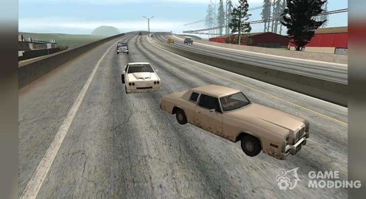 Los conductores ceden el camino cuando la señal V2 para GTA San Andreas