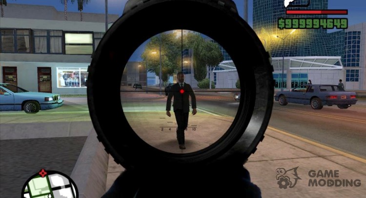 Sniper scope v4 for GTA San Andreas