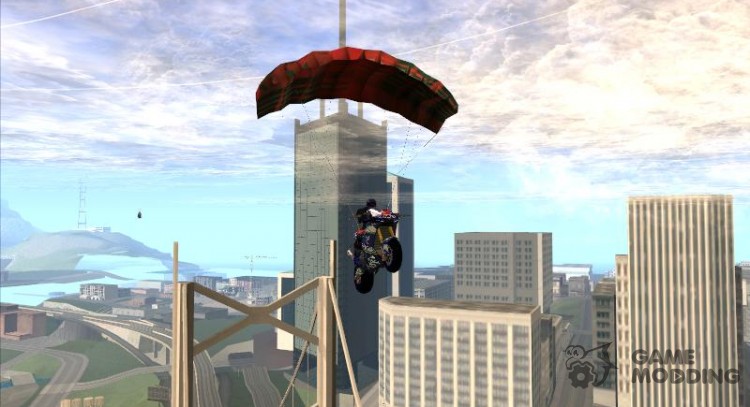 Parachute for bike for GTA San Andreas