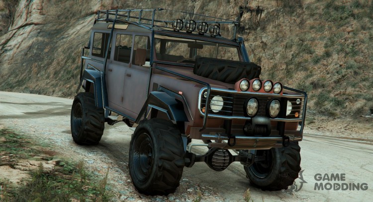 Land Rover 110 Outer Roll Cage v3 Fixed for GTA 5