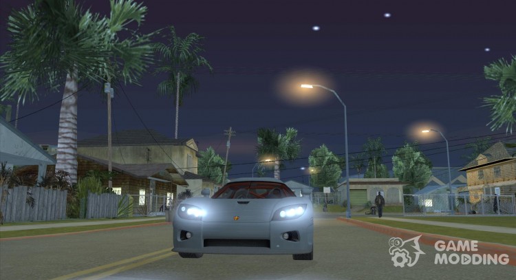 LED-xenon mod v3.0 para GTA San Andreas