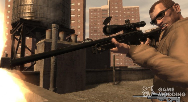 Sniper rifle AI Arctic Warfare Magnum for GTA 4