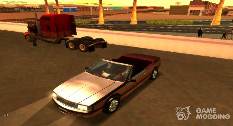 Cadillac Allanté Cabriolet 1990 (Atualized) для GTA San Andreas