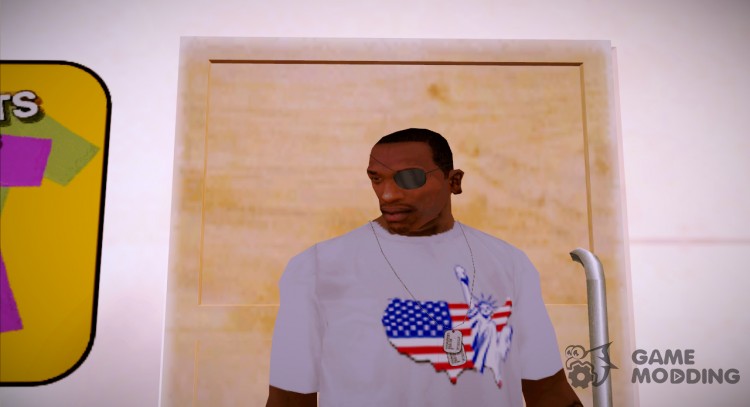 T-shirt with Independence day v1 (GTA Online) for GTA San Andreas