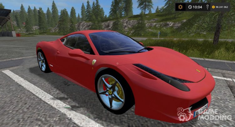 Ferrari 458 Italia для Farming Simulator 2017
