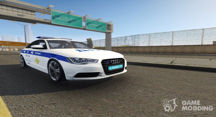 Audi A6 2015 Office of traffic police for GTA San Andreas