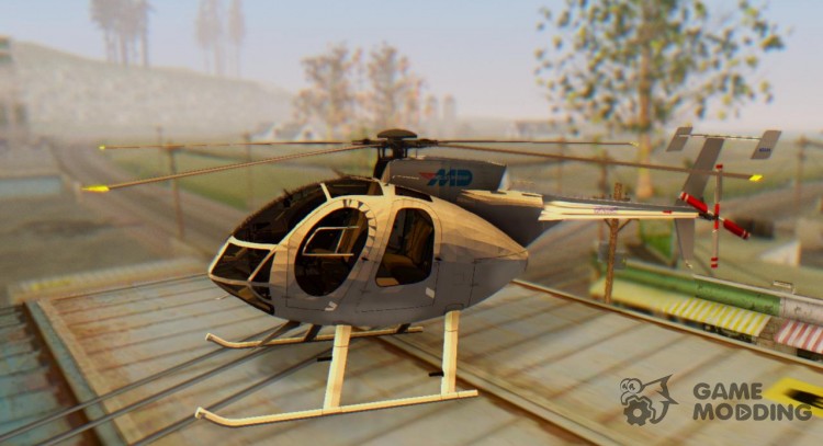 PJ3 MD500E Helicopter for GTA San Andreas