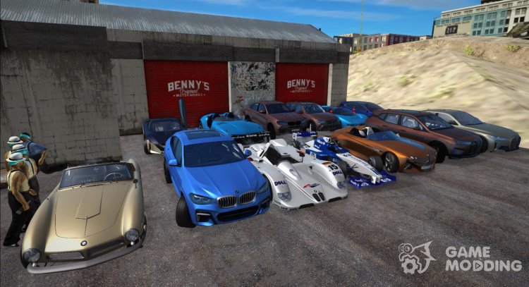 Пак разных машин BMW (Concept's, 507, F1, Isetta, Nazca, i4, iX, X1, X4) для GTA San Andreas