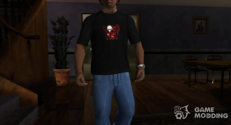 Love Fist Logo T-Shirt para GTA San Andreas