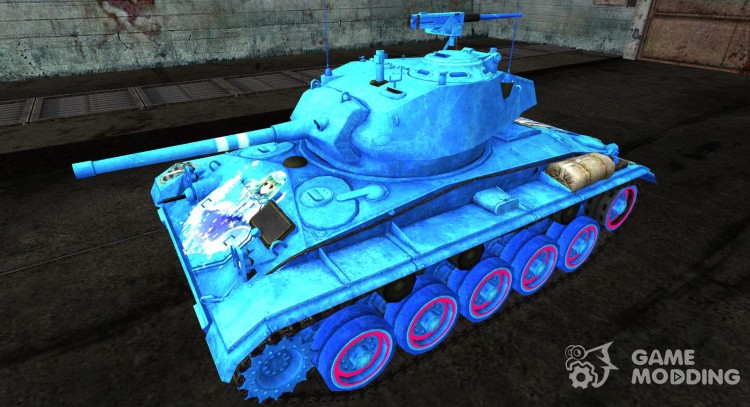 Anime skin for M24 Chaffee for World Of Tanks