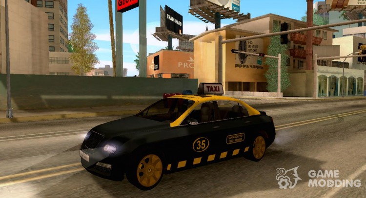 A taxi from the game Mercenaries 2 for GTA San Andreas