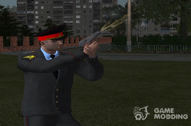 El capitán de la milicia de rusia en кителе para GTA San Andreas
