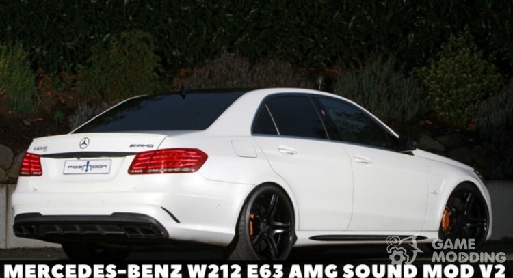 Мерседес-Бенц W212 Мерседес Е63 звуковой мод V2 для GTA San Andreas