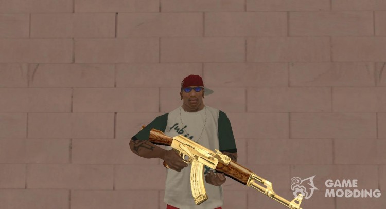 AK-47 Gold для GTA San Andreas