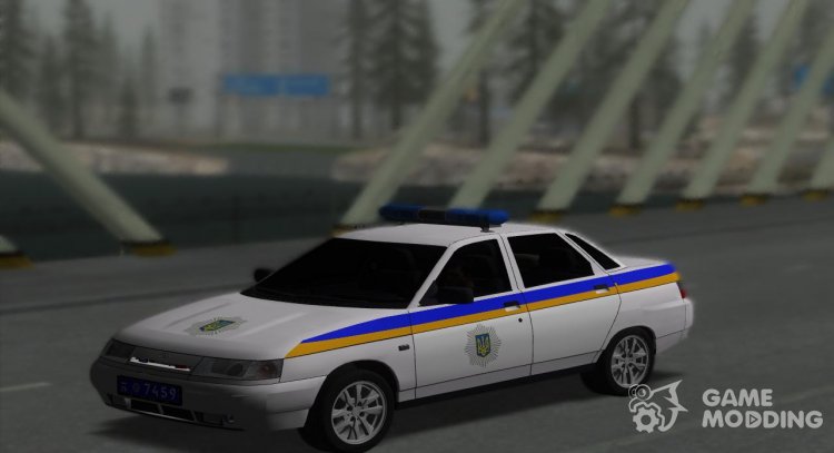 VAZ-2110 Policía de Ucrania para GTA San Andreas