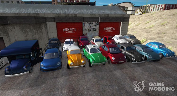 Pack of Volkswagen Beetle cars (Kafer, Fusca) for GTA San Andreas