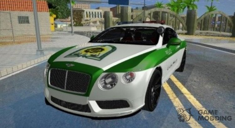 Bentley Continental Policía Iraní para GTA San Andreas