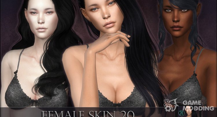 Female skin 20 para Sims 4