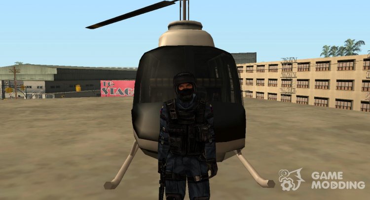 Miembro de unidades especiales Atcuc S. W. A. T de Counter-Strike 1.6 para GTA San Andreas
