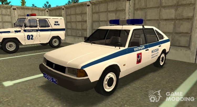 El moscovita 21418 svyatogor Policía de la ppa para GTA San Andreas