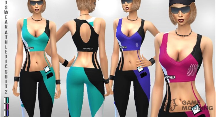 Ropa De Deportes Athletic Suit 2 para Sims 4