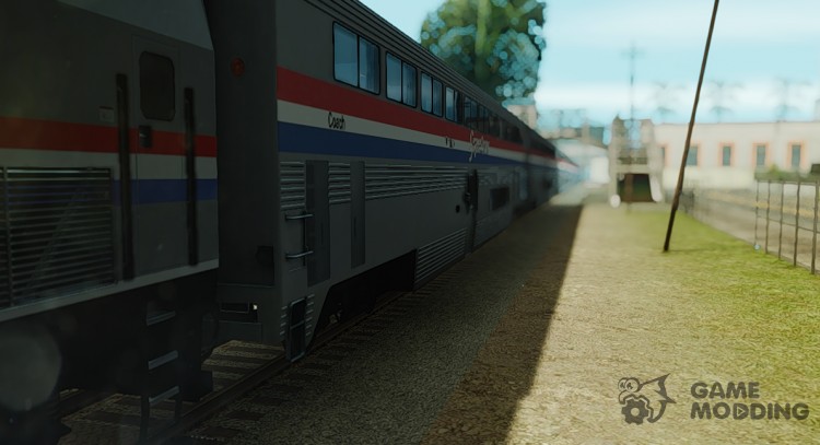 De pasajeros vagón de tren de Amtrak Superliner Phase III para GTA San Andreas