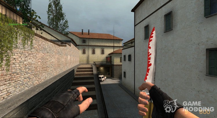 Recoloured Knife with Wooden Grip for Counter-Strike Source