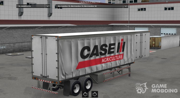 Case IH Curtain Trailer for Euro Truck Simulator 2