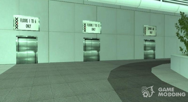 The entrance to the Zombotech for GTA San Andreas