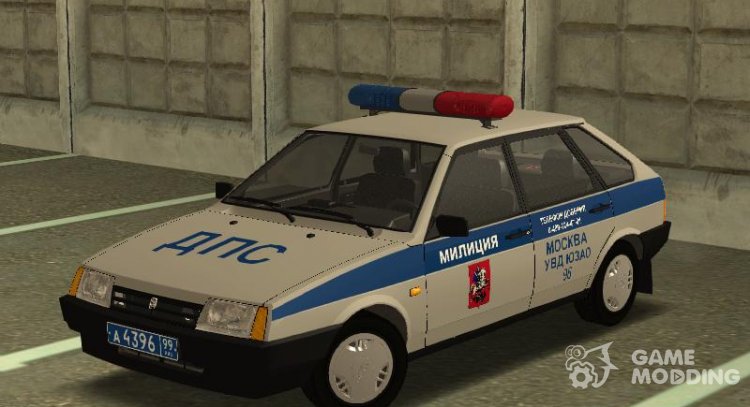 VAZ-2109 Moscow Police for GTA San Andreas