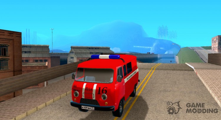 El uaz bomberos para GTA San Andreas