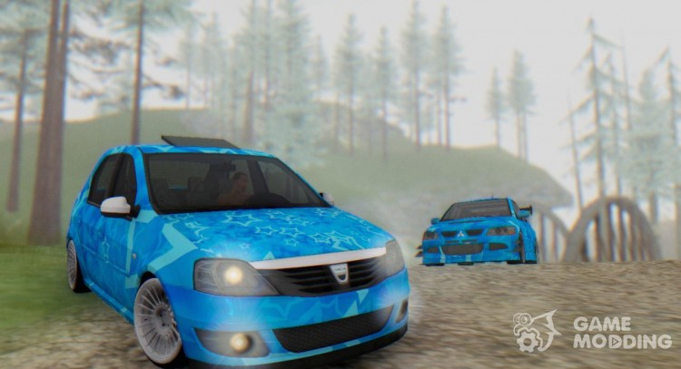 Dacia Logan Blue Star para GTA San Andreas