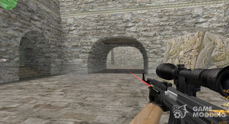 Ak-47 con la región y el láser para Counter Strike 1.6