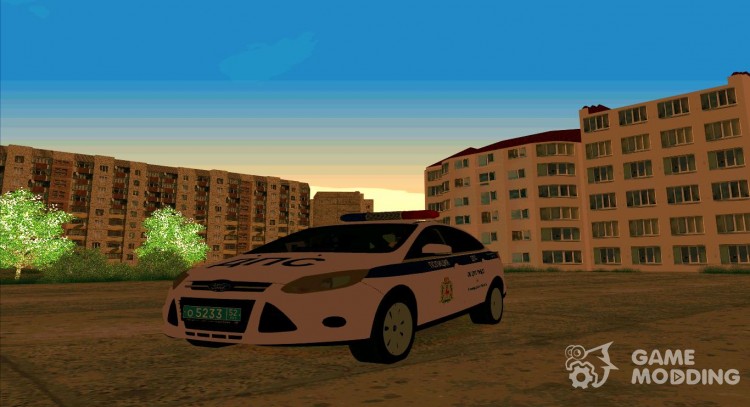 El Ford Focus DE la polica de trfico УГИБДД para GTA San Andreas