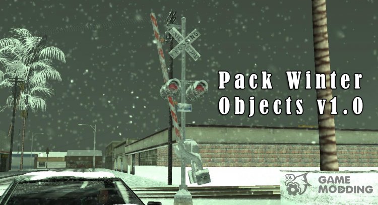 Pack Winter Objects v1.0 для GTA San Andreas