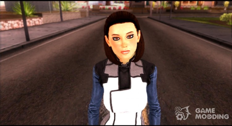 Dr. Eva Core New face from Mass Effect 3 для GTA San Andreas